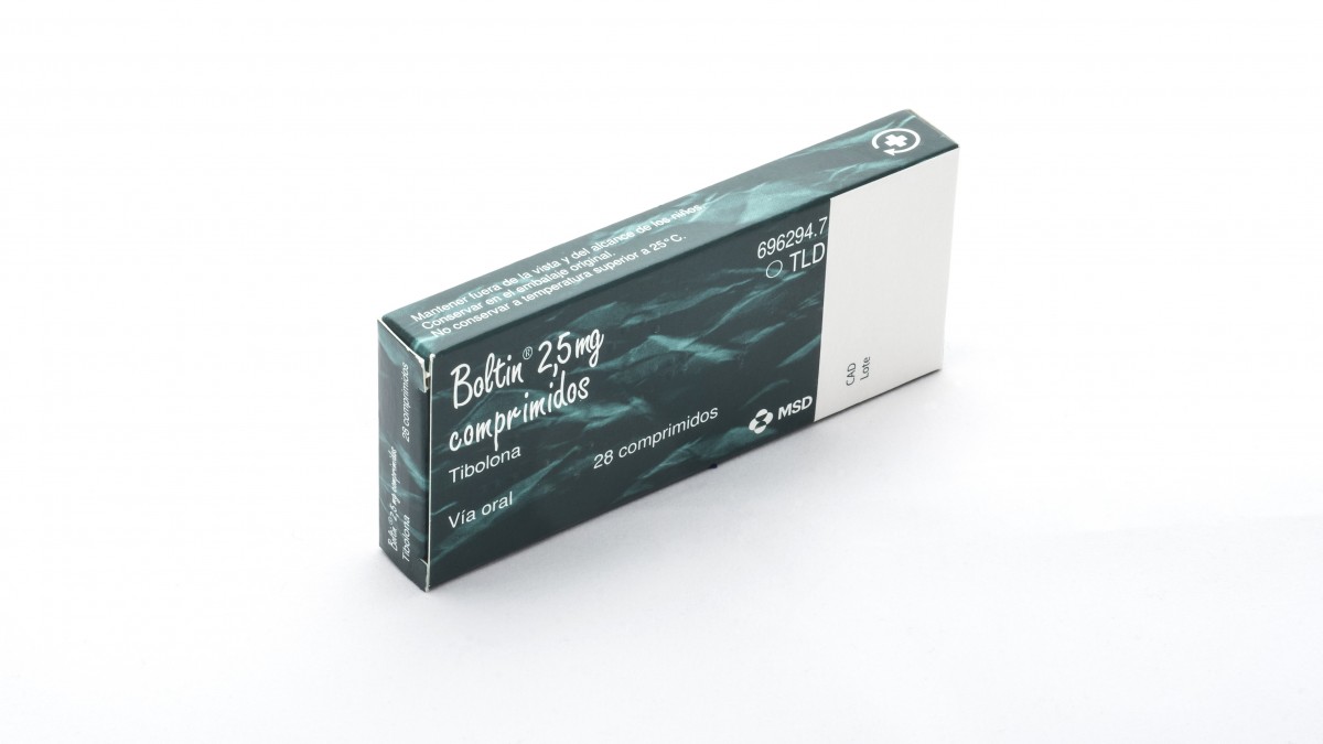 BOLTIN 2,5 mg COMPRIMIDOS , 28 comprimidos fotografía del envase.