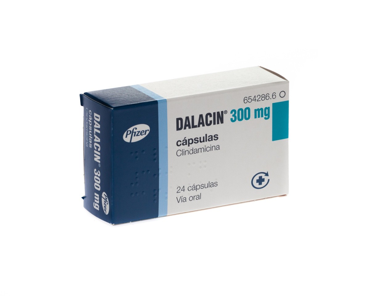 DALACIN 300 mg CAPSULAS DURAS , 500 cápsulas fotografía del envase.