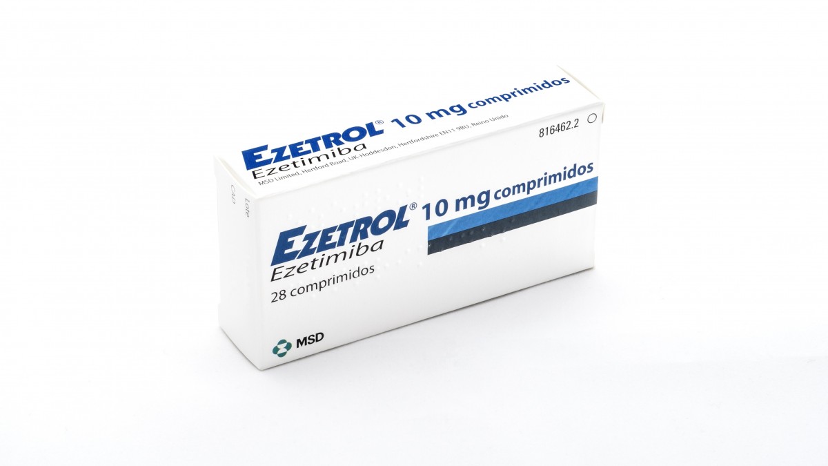 EZETROL 10 mg COMPRIMIDOS , 28 comprimidos fotografía del envase.