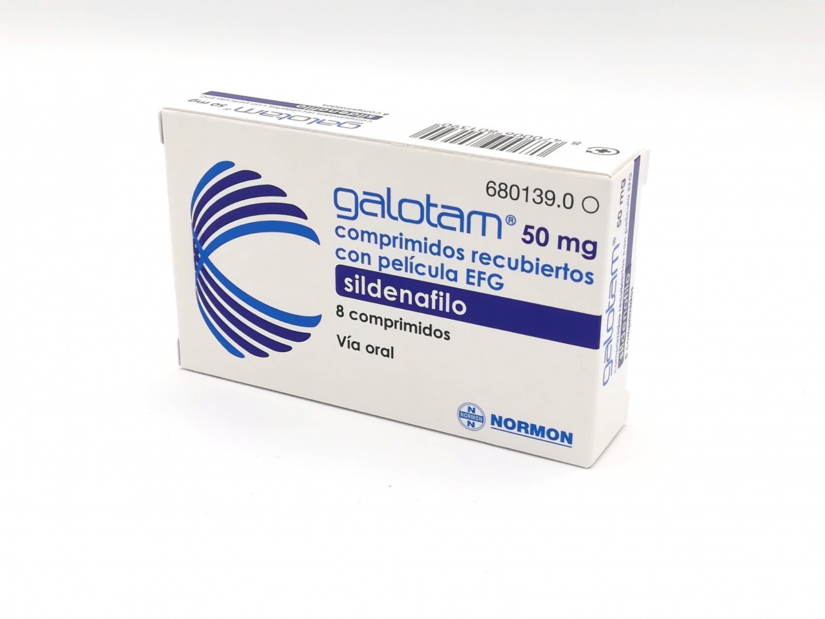 GALOTAM 50 mg COMPRIMIDOS RECUBIERTOS CON PELICULA EFG, 4 comprimidos fotografía del envase.