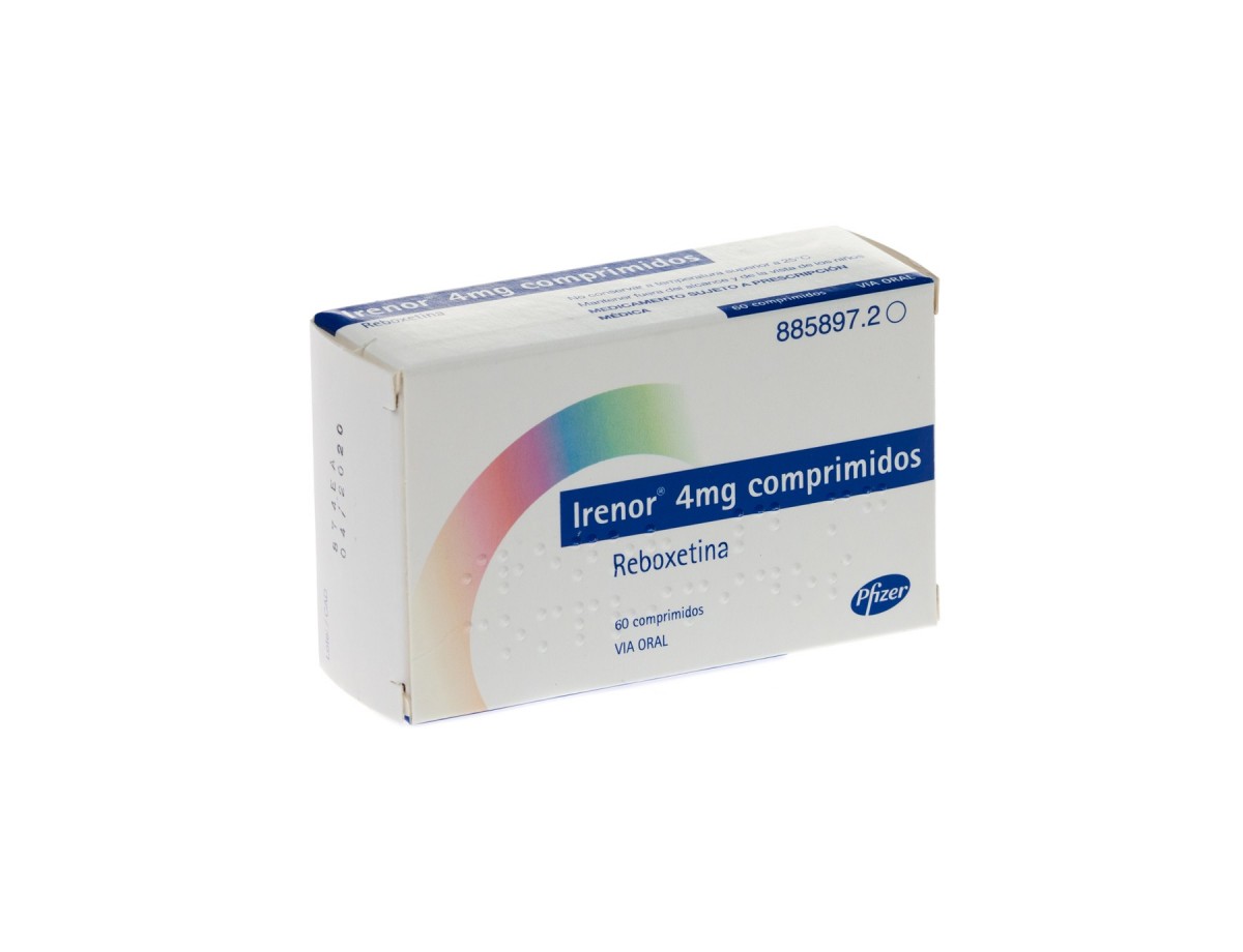 IRENOR 4 mg COMPRIMIDOS, 60 comprimidos fotografía del envase.