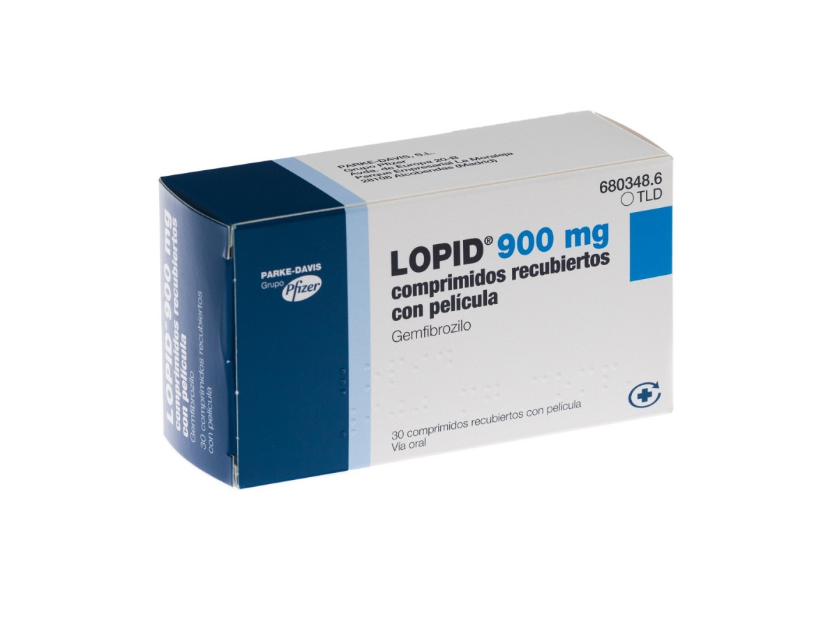LOPID 900 mg COMPRIMIDOS RECUBIERTOS CON PELICULA, 30 comprimidos fotografía del envase.