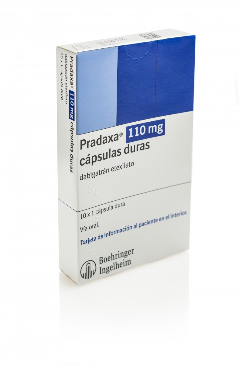 PRADAXA 110 mg CAPSULAS DURAS, 10 cápsulas fotografía del envase.