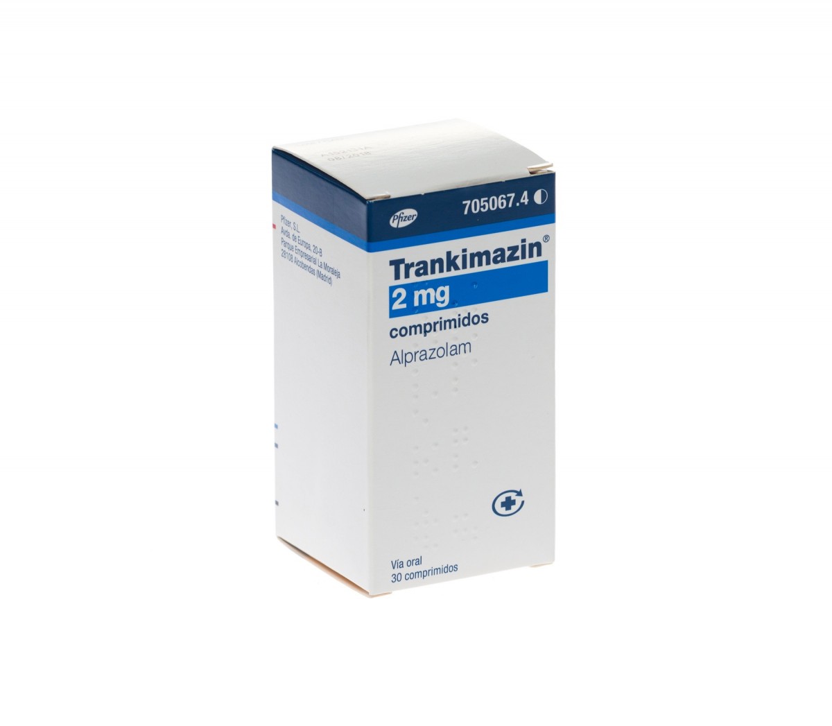 TRANKIMAZIN 2 mg COMPRIMIDOS , 50 comprimidos fotografía del envase.