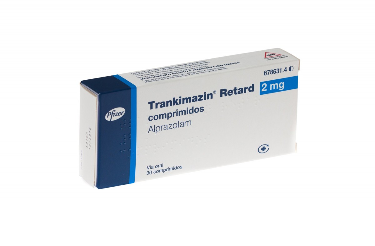 TRANKIMAZIN RETARD 2 mg COMPRIMIDOS, 30 comprimidos fotografía del envase.