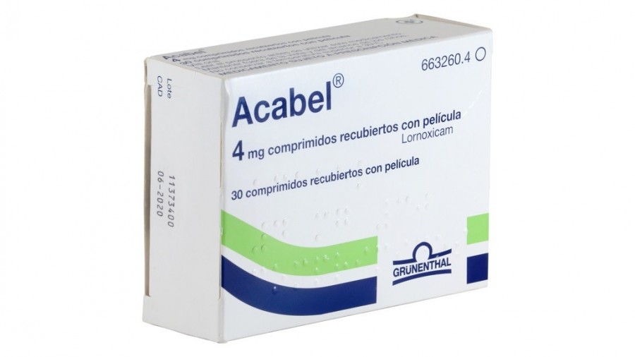 ACABEL 4 mg COMPRIMIDOS RECUBIERTOS CON PELICULA , 30 comprimidos fotografía del envase.