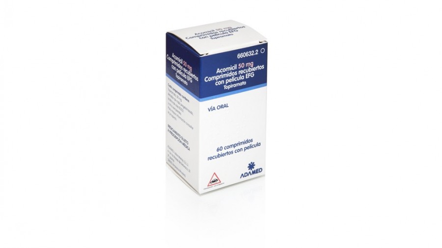ACOMICIL 50 mg COMPRIMIDOS RECUBIERTOS CON PELICULA EFG, 500 comprimidos (BLISTER) fotografía del envase.