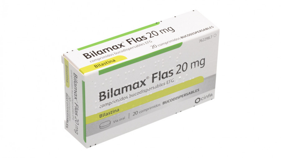 BILAMAX FLAS 20 MG COMPRIMIDOS BUCODISPERSABLES EFG,  20 comprimidos (Al/Al) fotografía del envase.