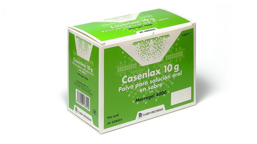 CASENLAX 10 g POLVO PARA SOLUCION ORAL EN SOBRE, 20 sobres fotografía del envase.