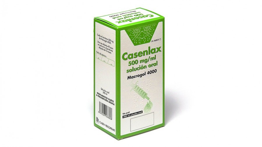 CASENLAX 500 MG/ML SOLUCION ORAL, 1 frasco de 200 ml fotografía del envase.
