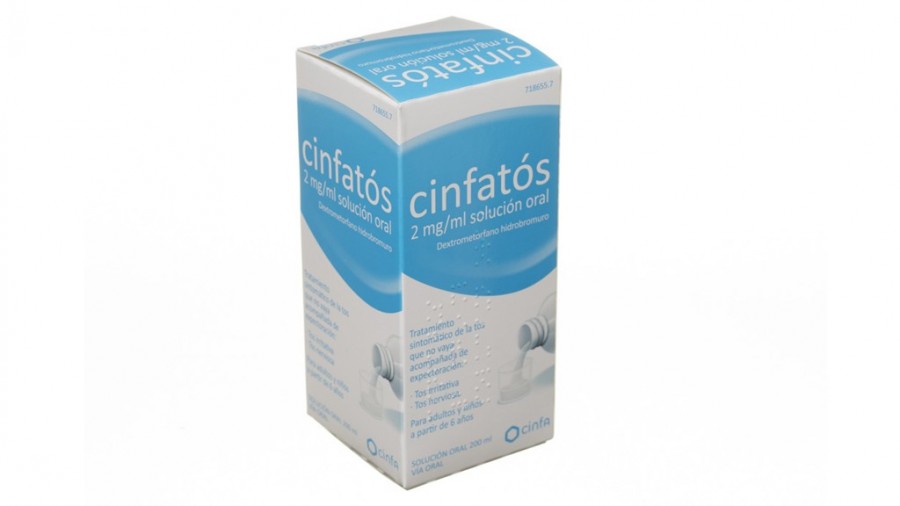 CINFATOS 2 mg/ ml SOLUCION ORAL , 1 frasco de 125 ml fotografía del envase.