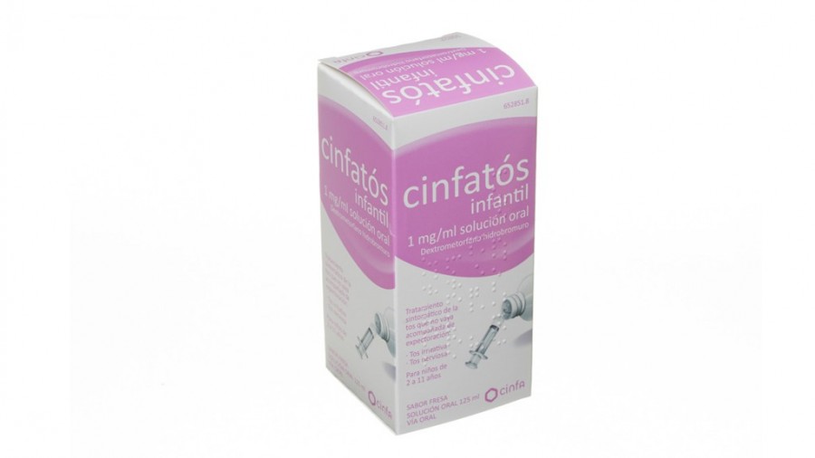 CINFATOS INFANTIL 1 mg / ml SOLUCION ORAL , 1 frasco de 125 ml fotografía del envase.