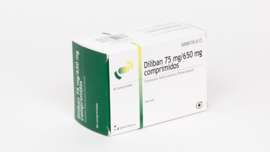 DILIBAN 75 mg/650 mg COMPRIMIDOS, 20 comprimidos (BLISTER) fotografía del envase.