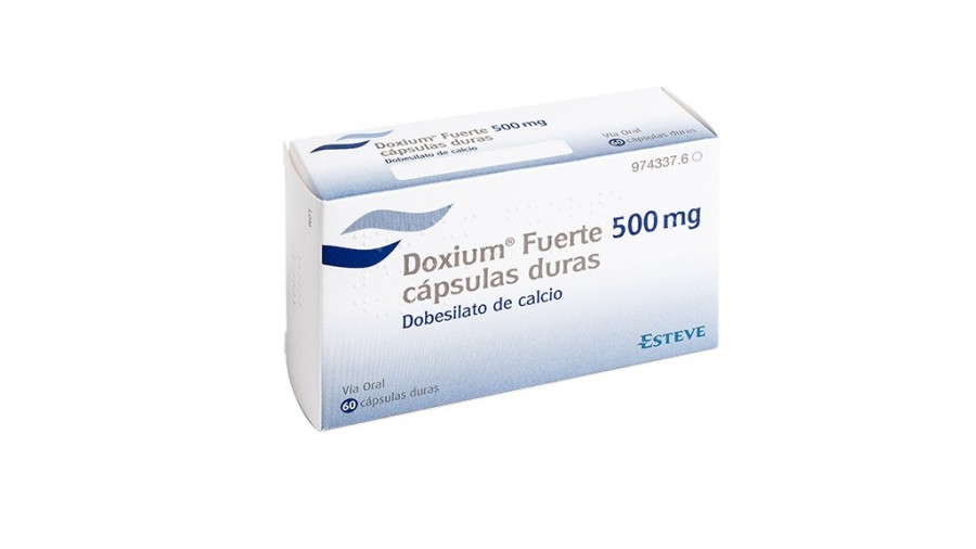 DOXIUM FUERTE 500 mg CAPSULAS DURAS , 60 cápsulas fotografía del envase.