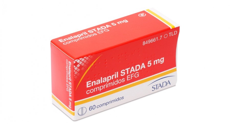ENALAPRIL STADA 5 mg  COMPRIMIDOS EFG, 60 comprimidos fotografía del envase.