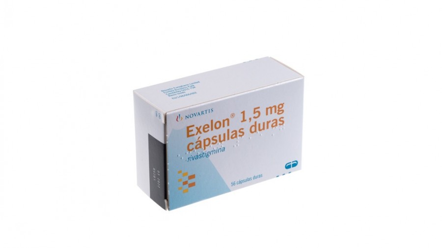 EXELON 1,5 mg CAPSULAS DURAS, 56 cápsulas fotografía del envase.