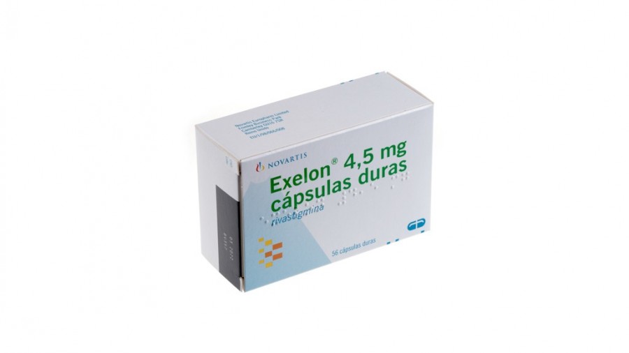 EXELON 4,5 mg CAPSULAS DURAS, 56 cápsulas fotografía del envase.