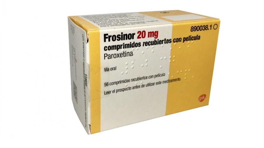 FROSINOR 20 mg COMPRIMIDOS RECUBIERTOS CON PELICULA , 56 comprimidos fotografía del envase.