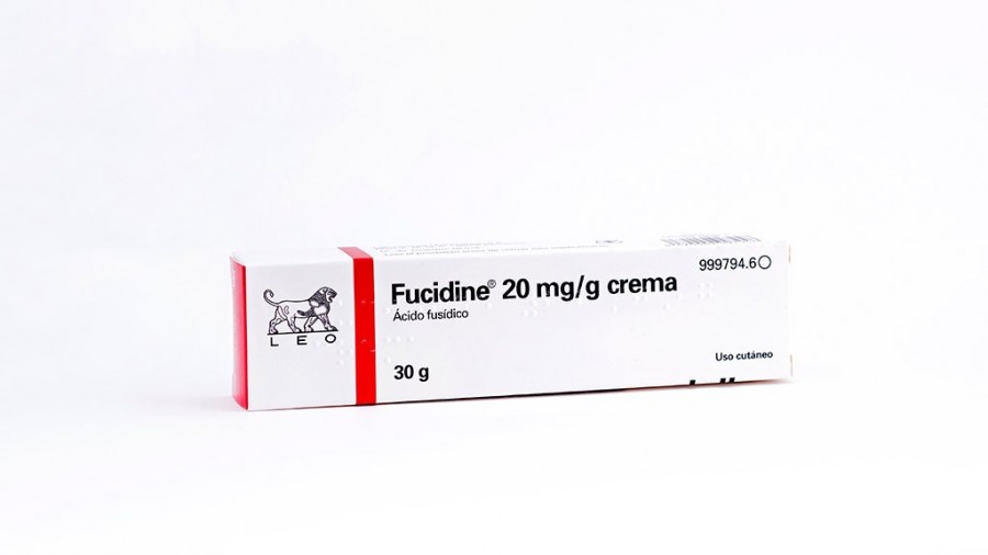 FUCIDINE 20 mg/g CREMA , 1 tubo de 30 g fotografía del envase.