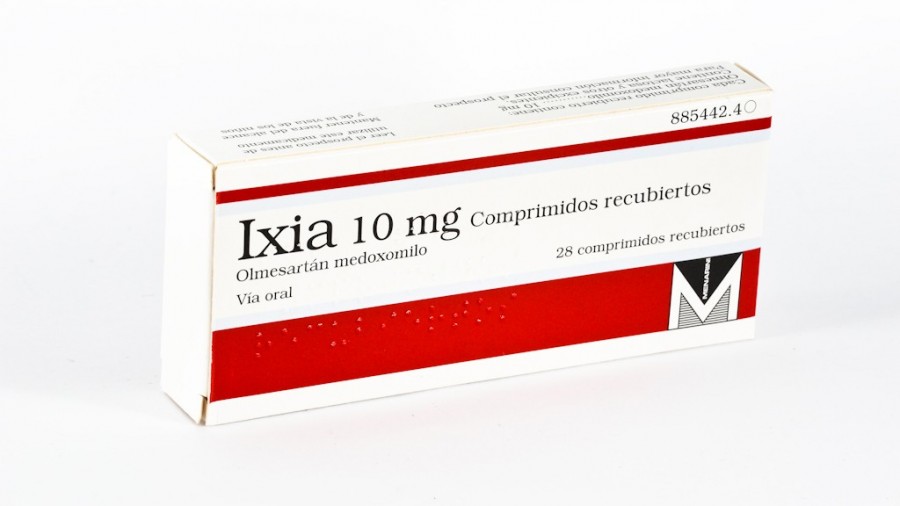 IXIA 10 mg COMPRIMIDOS RECUBIERTOS , 28 comprimidos fotografía del envase.