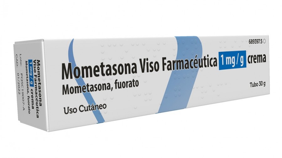 MOMETASONA VISO FARMACEUTICA 1 mg/g crema , 30 g Crema fotografía del envase.