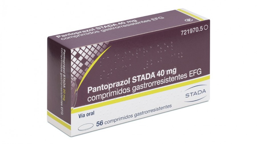 PANTOPRAZOL STADA 40 mg COMPRIMIDOS GASTRORRESISTENTES EFG  , 28 comprimidos fotografía del envase.