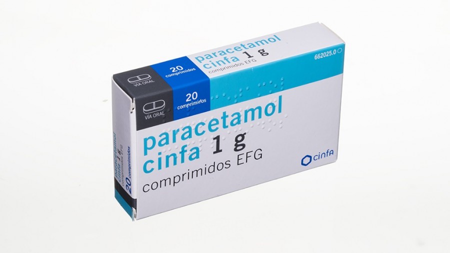 PARACETAMOL CINFA 1 g COMPRIMIDOS EFG , 40 comprimidos fotografía del envase.