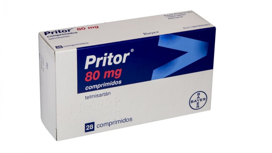 PRITOR 80 mg COMPRIMIDOS, 28 comprimidos fotografía del envase.