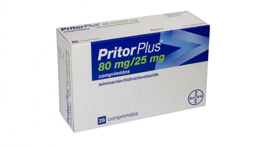 PRITORPLUS 80 mg/25 mg COMPRIMIDOS, 28 comprimidos fotografía del envase.