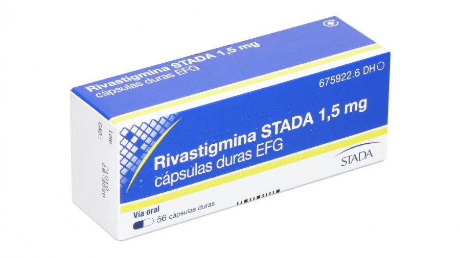RIVASTIGMINA STADA 1,5 mg CAPSULAS DURAS EFG , 56 cápsulas (PVC/PVC/AL) fotografía del envase.