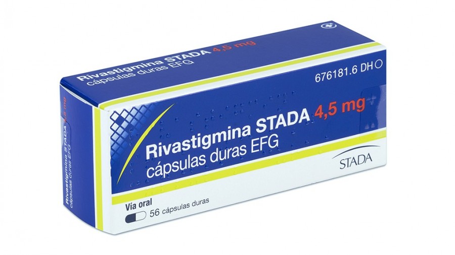 RIVASTIGMINA STADA 4,5 mg CAPSULAS DURAS EFG , 56 cápsulas(PVC/PVC/AL) fotografía del envase.