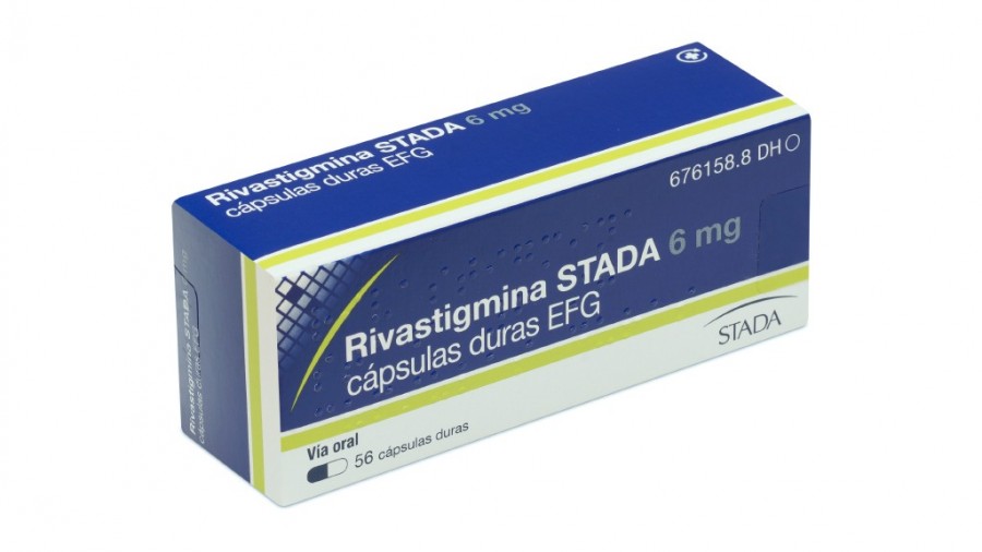 RIVASTIGMINA STADA 6 mg CAPSULAS DURAS EFG , 56 cápsulas (PVC/PVC/AL) fotografía del envase.