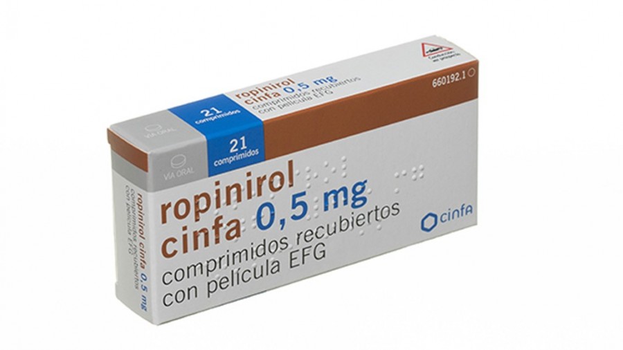 ROPINIROL CINFA 0,50 mg COMPRIMIDOS RECUBIERTOS CON PELICULA EFG, 21 comprimidos fotografía del envase.