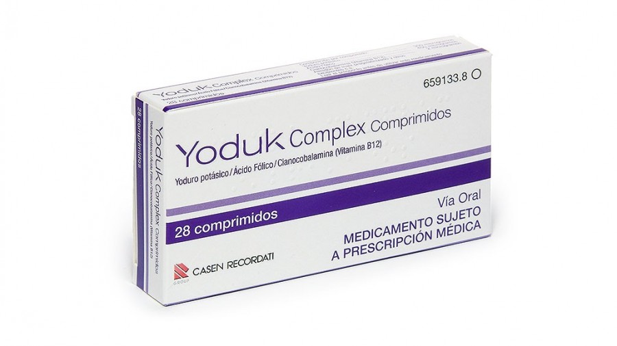 YODUK COMPLEX COMPRIMIDOS , 28 comprimidos fotografía del envase.
