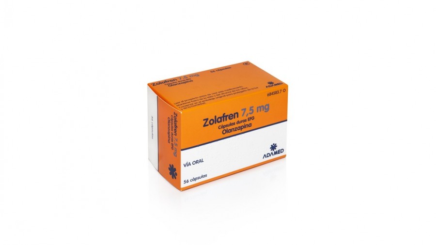 ZOLAFREN 7,5 mg CAPSULAS DURAS EFG , 56 cápsulas fotografía del envase.