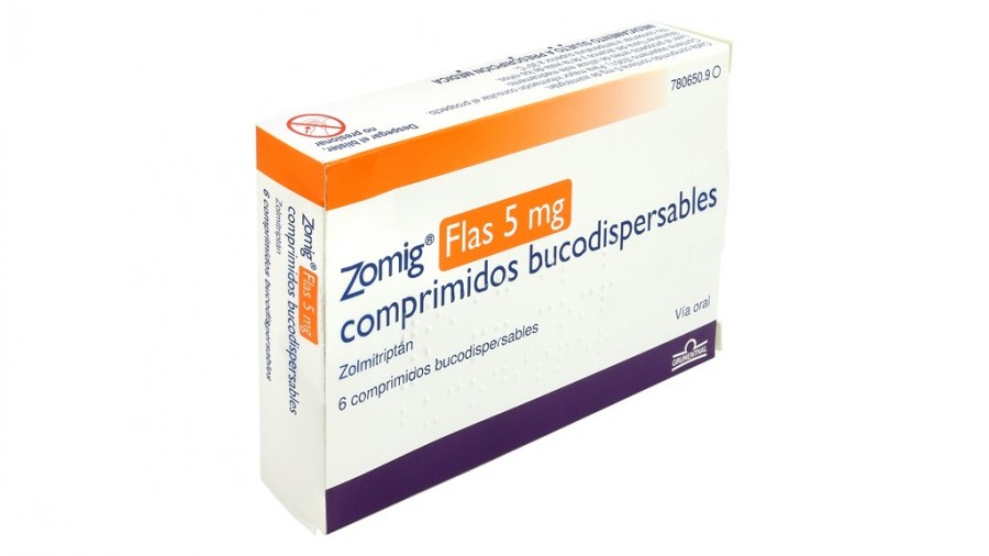 ZOMIG FLAS 5 mg COMPRIMIDOS BUCODISPERSABLES , 6 comprimidos fotografía del envase.