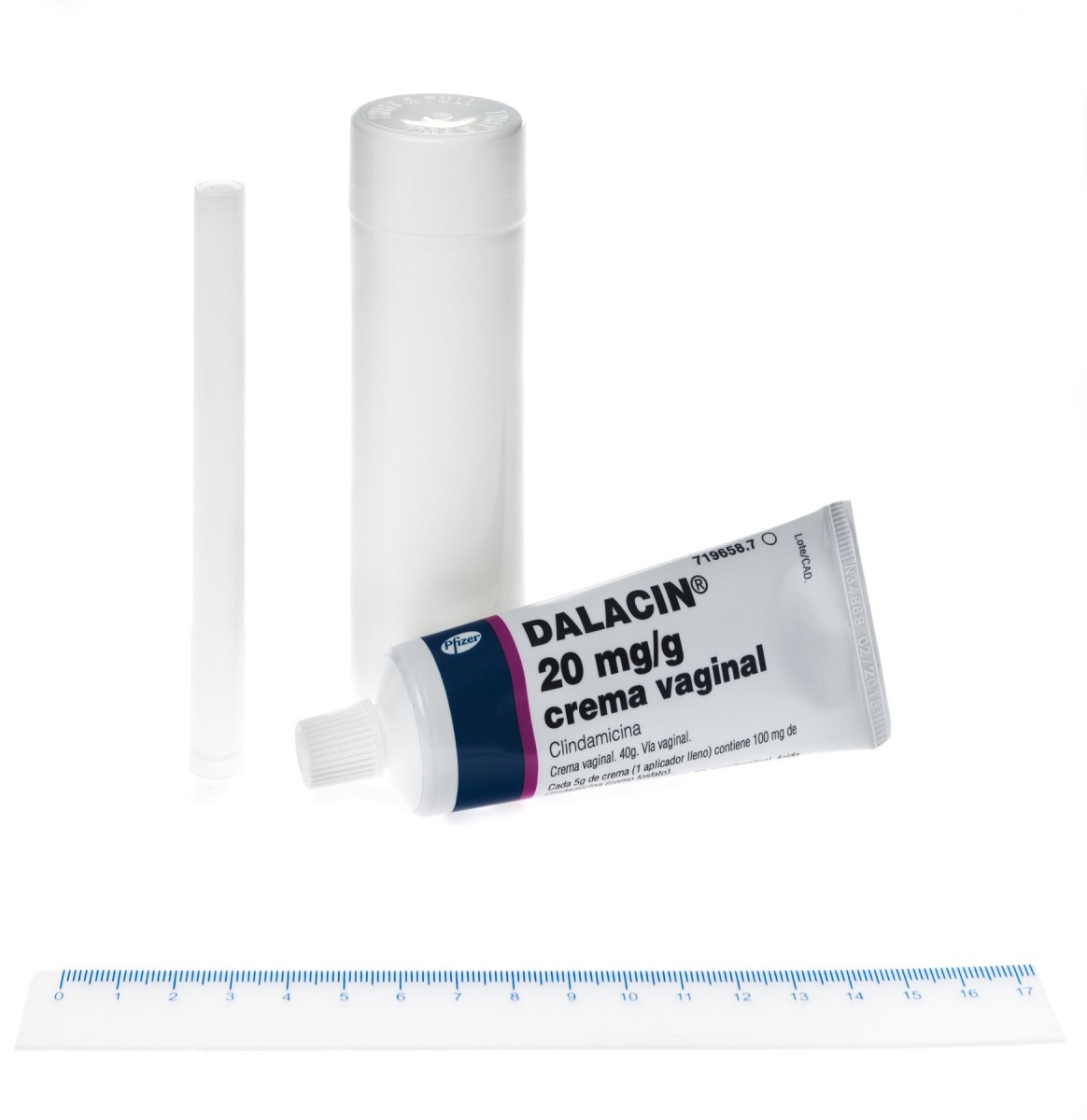 DALACIN 20 mg/g CREMA VAGINAL, 1 tubo de 40 g fotografía de la forma farmacéutica.