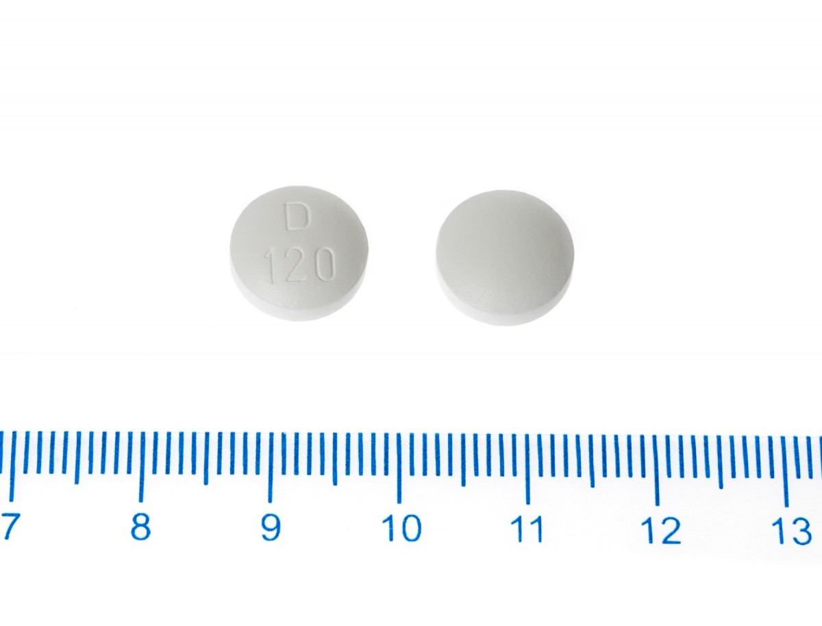 DINISOR RETARD 120 mg COMPRIMIDOS LIBERACION MODIFICADA, 500 comprimidos fotografía de la forma farmacéutica.