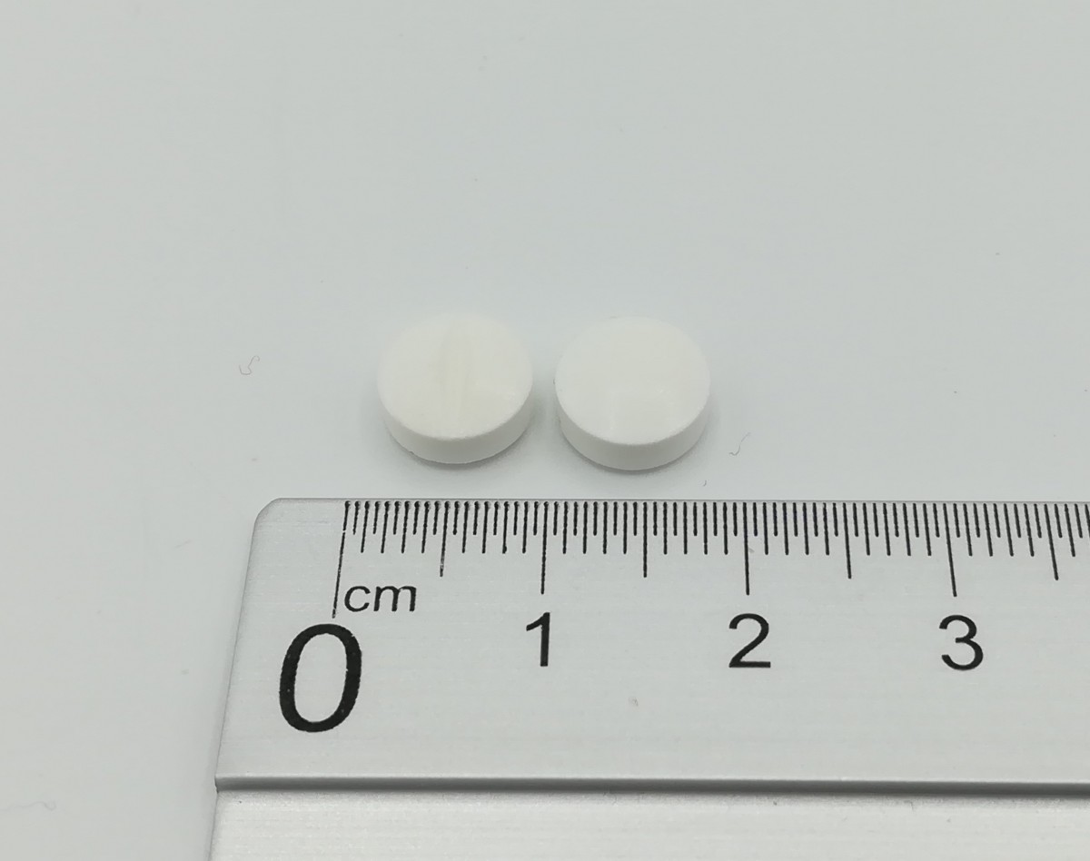 ENALAPRIL NORMON 5 mg  COMPRIMIDOS EFG, 10 comprimidos fotografía de la forma farmacéutica.