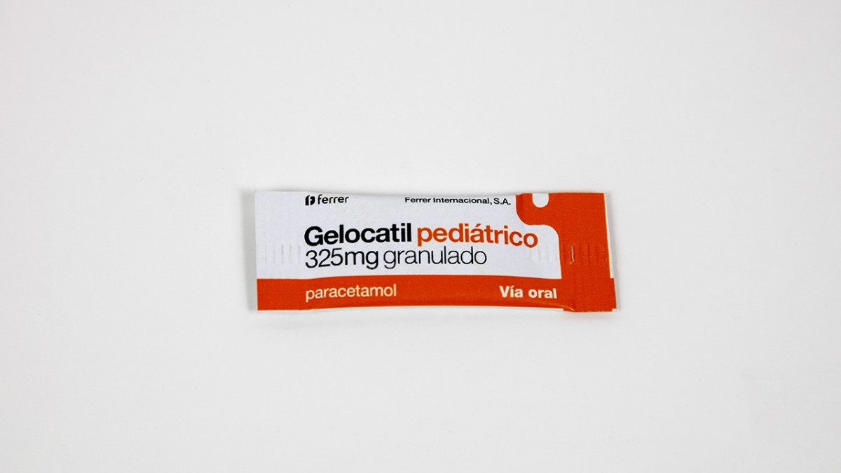 GELOCATIL PEDIATRICO 325 mg granulado , 10 sobres fotografía de la forma farmacéutica.