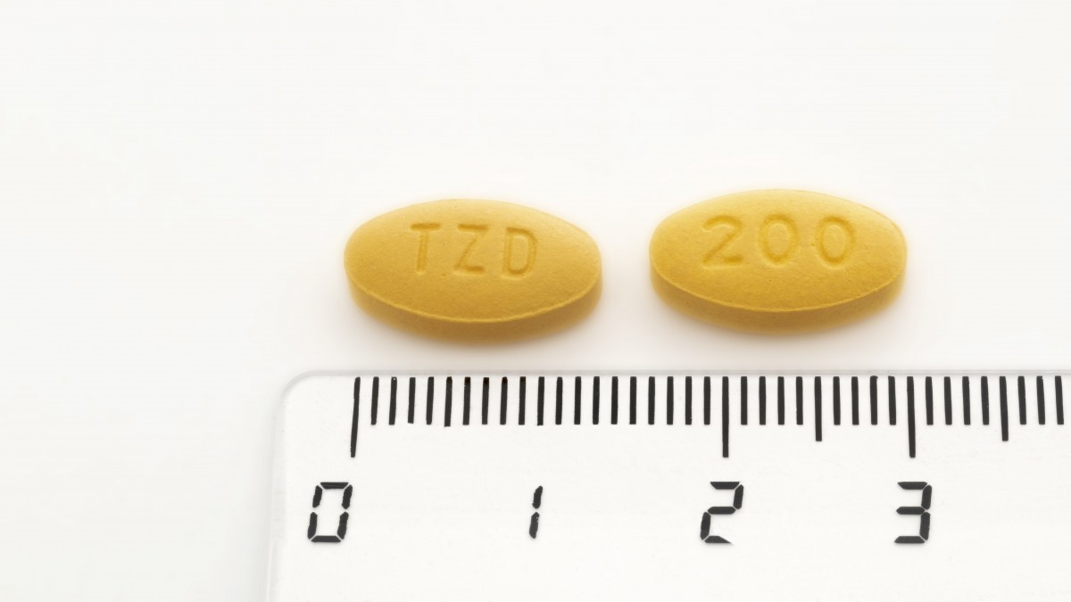 SIVEXTRO 200 MG COMPRIMIDOS RECUBIERTOS CON PELICULA, 6 comprimidos fotografía de la forma farmacéutica.