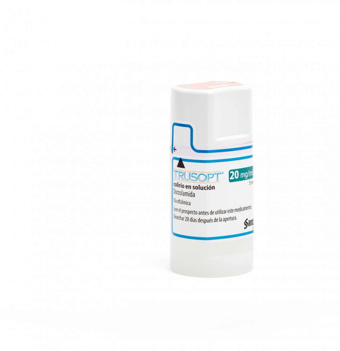 TRUSOPT  20 mg/ml COLIRIO EN SOLUCION , 1 frasco de 5 ml fotografía de la forma farmacéutica.