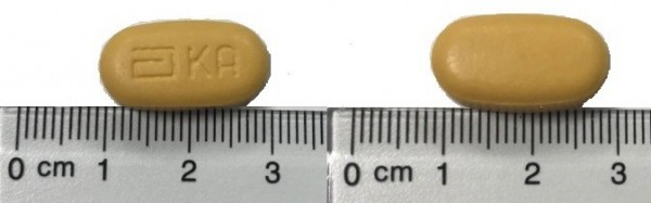 KALETRA 200 mg/50 mg COMPRIMIDOS RECUBIERTOS CON PELICULA 120 comprimidos fotografía de la forma farmacéutica.