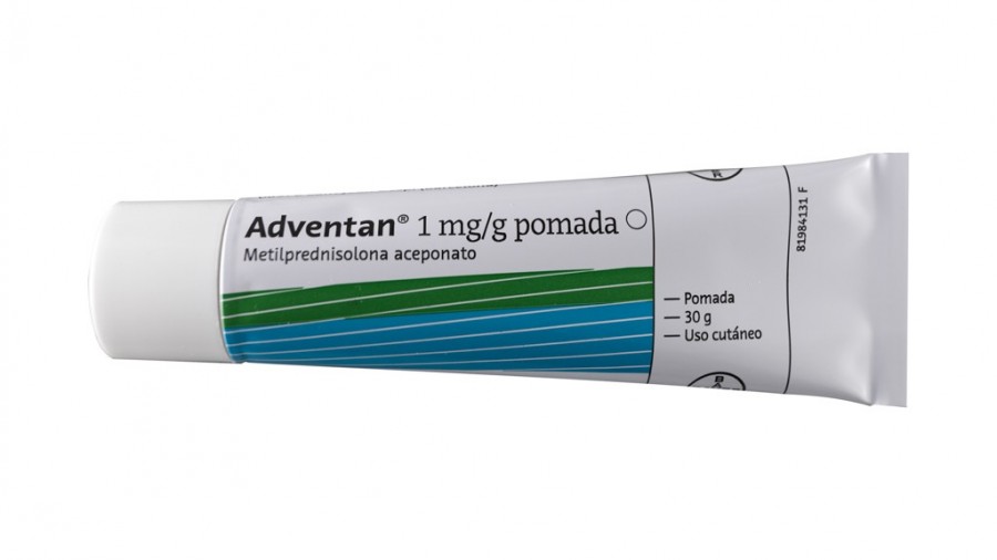 ADVENTAN 1 mg/g POMADA , 1 tubo de 60 g fotografía de la forma farmacéutica.