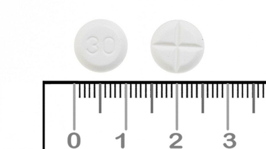 DEFLAZACORT CINFA 30 mg COMPRIMIDOS EFG, 10 comprimidos fotografía de la forma farmacéutica.