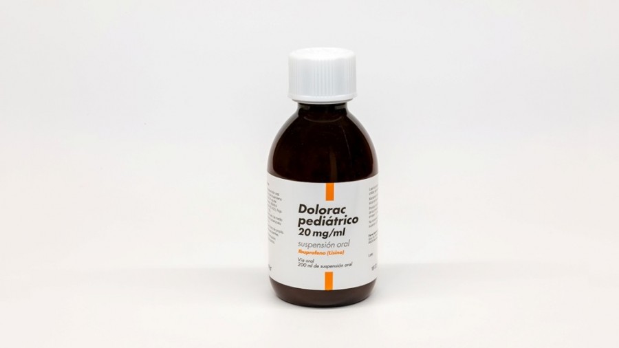 DOLORAC PEDIATRICO 20 MG/ML SUSPENSION ORAL , 1 frasco de 200 ml fotografía de la forma farmacéutica.