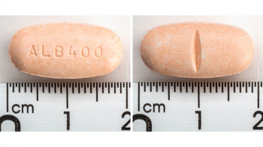 ESKAZOLE 400 mg COMPRIMIDOS , 60 comprimidos fotografía de la forma farmacéutica.