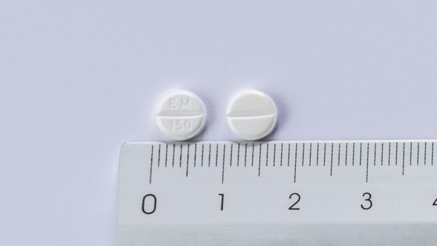 EUTIROX 150 microgramos COMPRIMIDOS , 100 comprimidos fotografía de la forma farmacéutica.