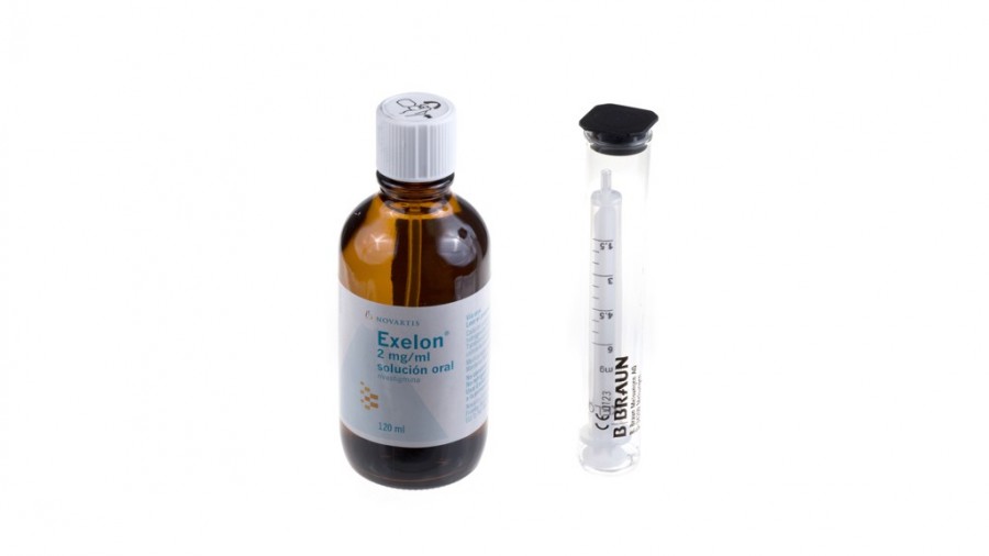 EXELON 2 mg/ml SOLUCION ORAL, 1 frasco de 120 ml fotografía de la forma farmacéutica.