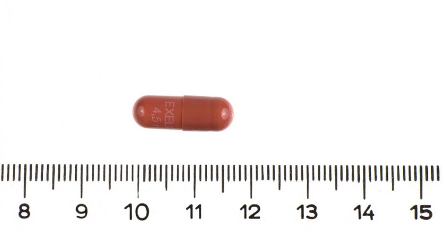 EXELON 4,5 mg CAPSULAS DURAS, 56 cápsulas fotografía de la forma farmacéutica.